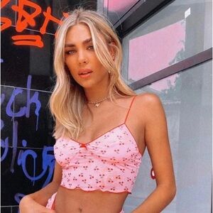 Adika Pink Cherry Tank Top